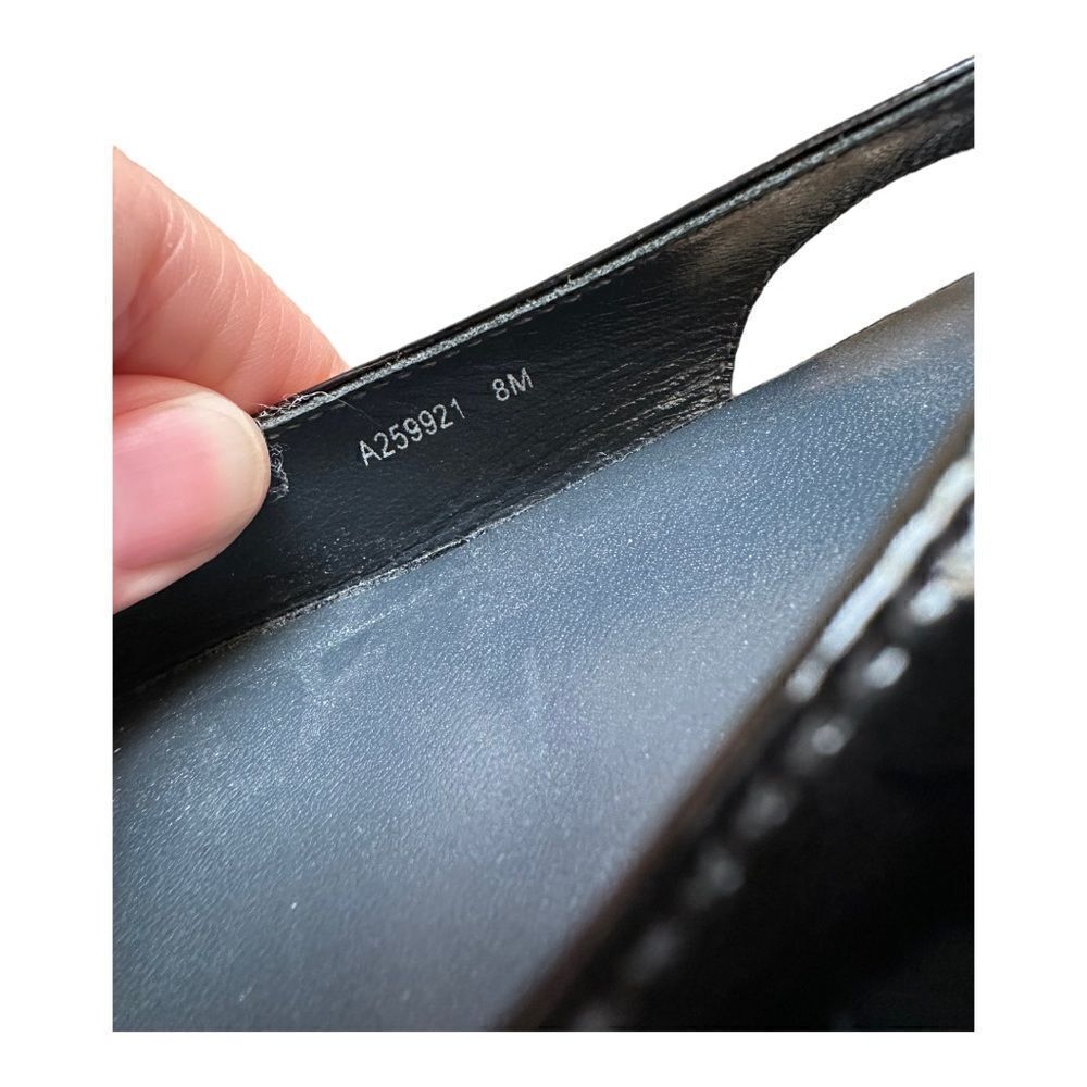 Stuart Weitzman | Black Colorblock Slingback Pate… - image 7